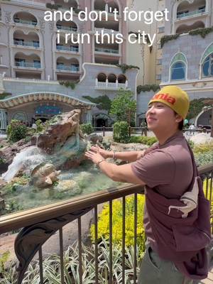 Back hurts from carrying this whole city 😫 New video is outtt btwwww :) #tokyodisneysea #lifeinjapan #japan #fantasysprings #grandchateau and don’t forget we run this city 