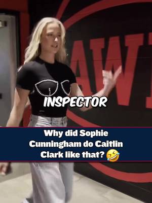 Sophie Cunningham really called Caitlin Clark "Inspector Gadget" 💀  #WNBA  #caitlinclark  #funny