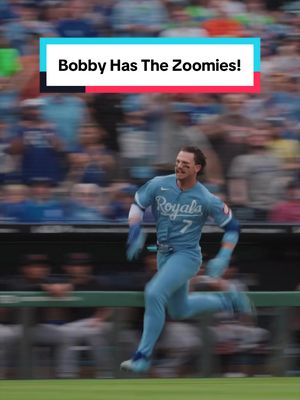 Bob has the zoomies! #kcroyals #bobbywittjr #zoomies #funny #baseball 