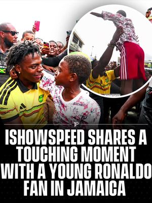 During the Jamaica leg of IShowSpeed’s Caribbean IRL streaming tour, he met a young fan named Cristiano Ronaldo, who was also one of his subscribers, and the two shared a wholesome moment together on stream. - #viral #pubity  
