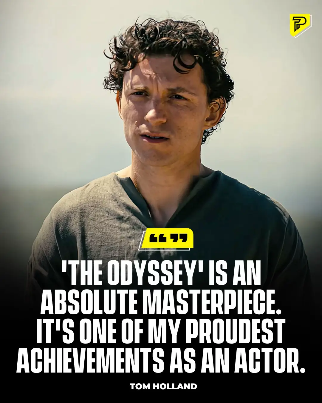 Tom Holland opened up to GQ Magazine about starring in Christopher Nolan's upcoming epic The Odyssey, saying he was "so touched" to be chosen by Nolan for the role of Telemachus, Odysseus's son searching for his long-lost father. The film, which also stars Matt Damon, Zendaya, Robert Pattinson, and Anne Hathaway among others, hits theaters on July 17, 2026. It will be Nolan's 13th feature film, and all 12 of his previous works hold a Fresh rating on Rotten Tomatoes. #Pubity #Viral #Film