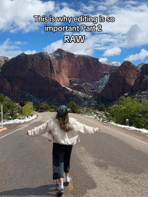 Just slight adjustments and it’s absolute perfection 🤌 #editing #nationalpark #zion 