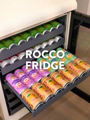 Just became a 2nd fridge household 🙌 Growing up, I always wanted a mini fridge in my room stocked with endless drinks, so finally having one in our home feels like a childhood dream come true thanks to Rocco! Having a fridge just for drinks still feels kind of crazy…but we made it mom!  — #gifted #japandi #homeinterior #fridge #rocco