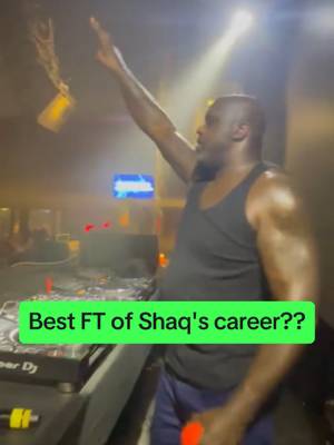 Shaq really cashed a free throw mid-set 😅 #shaq #edm #hoops  [via @shaq]