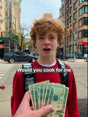 Paying strangers to cook for me in New York #cookingchallenge #cookforme #cooking #newyork 
