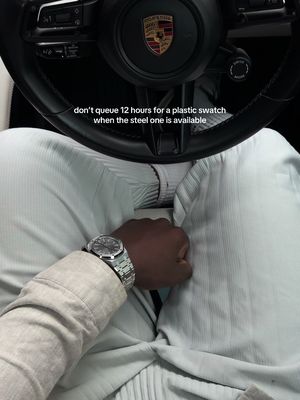 Life is short, buy a real AP 👀 #audemarspiguet #audemarspiguetroyaloak #swatchap #swatch #apswatch 
