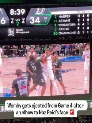 Victor Wembanyama received a Flagrant 2 and was ejected from tonight’s game #NBA #basketball #wemby [via buttasports/X]