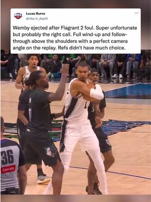 Victor Wembanyama ejected midway through the 2nd quarter of Game 4😬 Right call? Wemby finishes with 4 pts, 4 reb, 2-5 fg in 12 mins. #sanantoniospurs #victorwembanyama #nbaplayoffs #minnesotatimberwolves #nbanews
