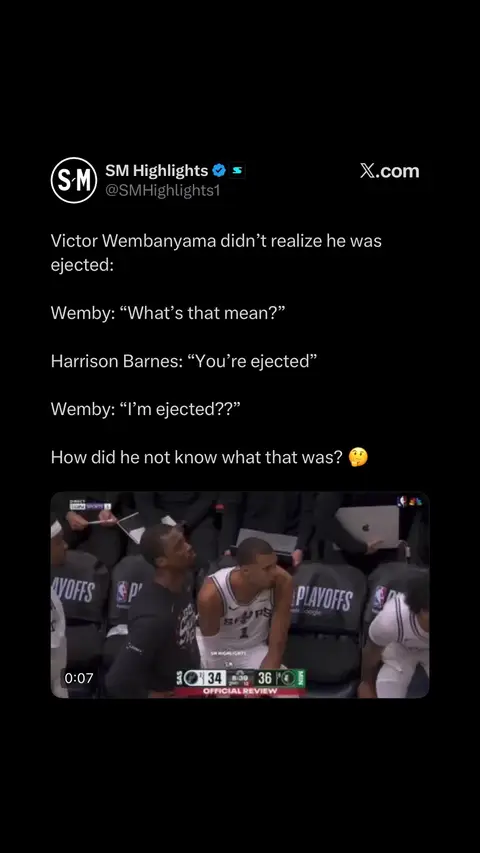 Victor Wembanyama received a flagrant-2 after elbowing Naz Reid in the second quarter of Game 4 vs. Minnesota #trending #fypシ #NBA #basketball #xyzbca 