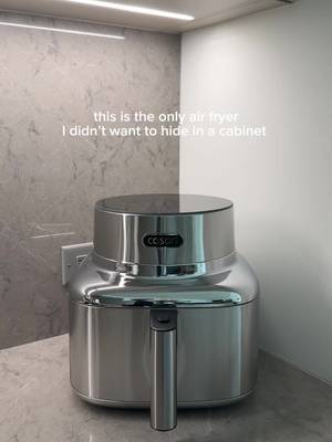 i finally have an air fryer i’m not embarrassed by. the cosori iconic is stainless steel on the outside, pfas-free ceramic on the inside, and somehow still looks like decor sitting on the counter. #cosoripartner #cosoricooks #cosori @cosoricooks