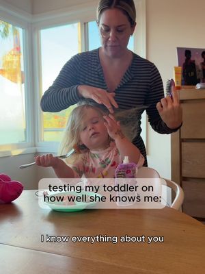 My toddler asks me 500 questions a day, so it's only fair I get to ask a few back. @Alyse Novo 