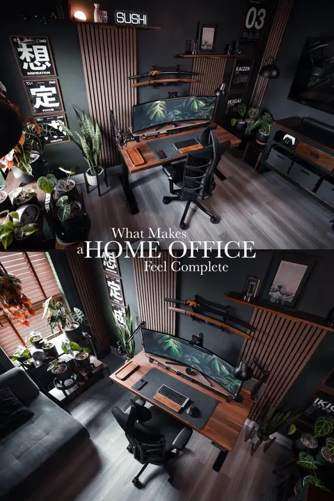 A complete home office is about more than just a desk setup. A lot of people focus only on the desk itself, but for me, it’s always been about the atmosphere of the entire space. The cohesion. The comfort. The textures. The organization. The natural elements. The personality behind it all. Workspaces aren’t built all at once — they evolve slowly through intentional choices that make the room feel more personal and more inspiring to spend time in. Your personality is what makes it feel complete. @Autonomous Inc.  #homeoffice #interiordesign 