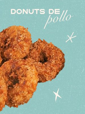 Para los que aman las donas pero también son team botanas saladas. Donuts de pollo y tu dip con Salsa Valentina. #donutsdepollo #recetasrapidas