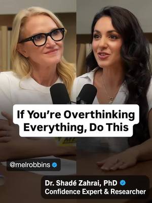 This sounds dumb… but it’s one of the most effective ways to stop overthinking. Behavioral researcher and confidence expert Dr. Shadé Zahrai, says you need to set 10-15 minutes of “worry time.” @Dr. Shadé Zahrai shares that overthinking is your brain’s attempt to create certainty when you feel out of control. It’s not a personality flaw - it’s a survival strategy. But telling yourself to “just stop worrying” doesn’t work. Setting up “worry time” sounds silly but it works!! It shrinks the fear, calms the threat centers in your brain, and helps you see what’s actually in your control. In this episode of The Mel Robbins Podcast, Dr. Zahrai is teaching you a research-backed, four-part framework for building unshakeable confidence. You’ll learn how to stop overthinking everything, how to finally beat self-doubt, and the practical tools you need to stop negative thoughts from running your life. 🎧 “How to Eliminate Self-Doubt Forever & Build Unshakeable Confidence” Listen now on Apple Podcasts, Spotify, or YouTube - search “Mel Robbins Podcast Self Doubt”
