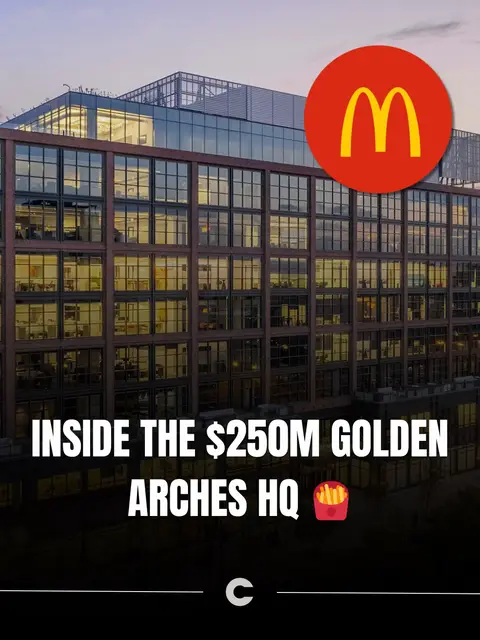 The most un-McDonald's like McDonald's HQ on earth 🍟✨ When McDonald's left their sleepy 74-acre Oak Brook corporate campus in 2018 and moved back to downtown Chicago for the first time since 1971, they didn't just build an office. They built a flagship. Gensler designed the core and shell. Studio O+A handled the lobbies, lounges, and cafés. IA Interior Architects built out the atrium stair, the workplace floors, and the test kitchens. Three firms. One building. 2,000 employees walked into it on day one. Sitting on the former site of Harpo Studios, the nine-story global headquarters spans an entire city block in Fulton Market. It's part corporate HQ, part cultural center, part history museum, with a one-of-a-kind ground-floor restaurant serving a rotating menu of McDonald's favorites from around the world. Yes, you can walk in off the street and order a McSpicy Paneer. The Specs:  📍 110 N. Carpenter St, Chicago (Fulton Market) 📐 567,000 sq ft across 9 stories  👥 ~2,000 employees on site  🏛️ LEED Platinum certified  🌿 Green roof + rooftop amenity decks on the 6th, 8th, and 9th floors  🍳 Global Innovation Kitchen with reconfigurable test labs  🎓 40,000 sq ft Hamburger University inside  💰 Sold in 2024 for $412.5M (one of Chicago's biggest office trades) Would you rather work here or the Apple Park spaceship? 👇 #mcdonalds #mcdonaldshq #office #workplace 