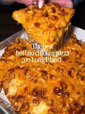 Hey Cousins! The best #buffalochicken #cheese #pizza undoubtedly comes from @Karvers Grille in hauppauge #longisland just look at all that #cheesy goodness ! 🔥🍗🧀