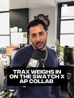 Trax is pro Swatch x AP! Y'all waiting in line for this drop?