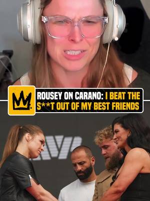 Ronda Rousey made it clear, she has NO PROBLEM fighting her friend Gina Carano 🤝➡️👊 #HelwaniShow #RouseyCarano