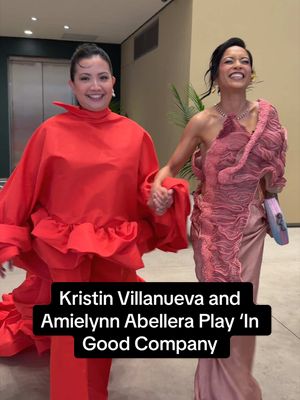 Stars of @HBO Max’s #ThePitt #AmielynnAbellera (a.k.a. Perlah Alawai) and #KristinVillanueva (a.k.a. Princess Dela Cruz) take it from the emergency room to the glam room. While getting ready for this week's #GoldGala with @GOLD HOUSE, the costars played a game of ELLE's 'In Good Company.'
