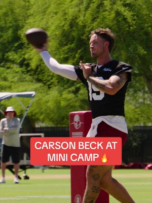 sit back and enjoy🍿 #nfl #azcardinals #beck #football #qb 