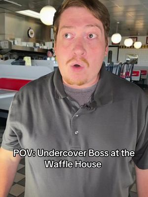 Undercover boss at the Waffle House #fyp #comedyskit #funnyvideo #wafflehouse 