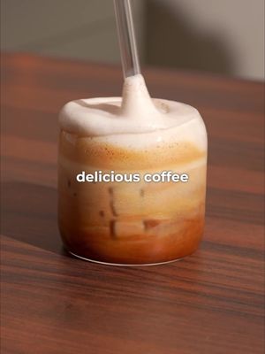 Tahini Iced Coffee? 👀 actually delicious! #icedcoffee Inspo from @oliviacampostarantino 