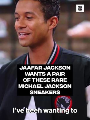 @jaafarjackson has his eyes on one of Michael Jackson’s rarest sneakers 👑 LINK IN BIO for full episode