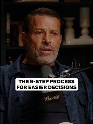 Early on in my career, I had one business and I was still figuring it out. The decisions in front of me felt like everything was on the line. I needed a model. Something that could make every call clearer, big or small. What I figured out: all decision-making is value clarification. It comes down to what's most important to you. Two people can look at the same situation and make completely different calls. Both right. Because the answer always comes back to what you value most. Next time a decision doesn't feel clear, run it through OOC-EMR. Podcast: @On Purpose Podcast  #discipline #decisionmaking #choice #mindset 