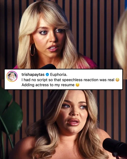 no bc cassie what tf are you saying, like actually... trisha, that emmy is yours⁠ ⁠ Photos: #Euphoria #SydneySweeney #TrishaPaytas