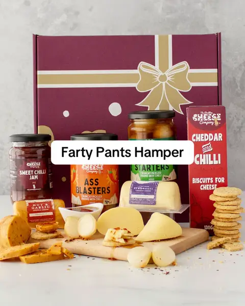 Our Farty Pants Cheese Gift Hamper is packed with cheesy goodies, tasty treats and plenty of flavour — the perfect gift for dads with a great sense of humour 🍻 Because let’s be honest… no Father’s Day is complete without a cheesy joke 😅 🎁 A fun Father’s Day gift 🧀 Packed with delicious goodies 🚚 Delivered straight to his door #FathersDay #TheChucklingCheeseCompany #CheeseGift #GiftIdeasForDad #CheeseLover 