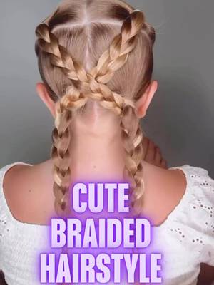 Obsessed with this hairstyle for girls! #hairtutorial #hairstyle 