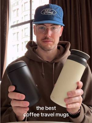 these are the two best travel mugs, ones leakproof, the other is basically leak proof. great drinking experience and they feel and look good . link to each of these is in my shopmy under home design  #coffee #travelmug #coffeemug #kinto @Fellow 