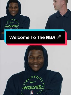 Anthony Edwards recalls his “Welcome to the NBA” moment during his rookie year! 🎤 #NBA #Basketball #AnthonyEdwards #Timberwolves 