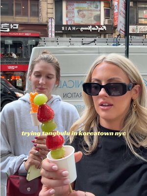 we love a nyc sweet treat !!!!! koreatown ily @Julia Burgio  #koreatown #nyc #tanghulu #foodreview  