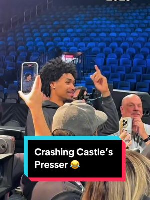 Take a look back at Dylan Harper crashing Stephon Castle’s media day at the 2025 NBA Cup! 🏆 😂#NBA #basketball #Spurs #DylanHarper #StephonCastle 