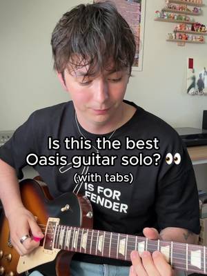 The Don’t Look Back In Anger solo by Oasis just might be my favourite guitar solo of theirs! Is it their best though? 👀 And if not, which do you think is better? 🤔 Anyway, here are the tabs for the Oasis - Don’t Look Back In Anger guitar solo in case you wanted to learn it yourself, enjoy! 🫡 Played on my Gibson Les Paul Tribute 🎸 #oasis #guitarsolo #guitartabs #noelgallagher #liamgallagher 