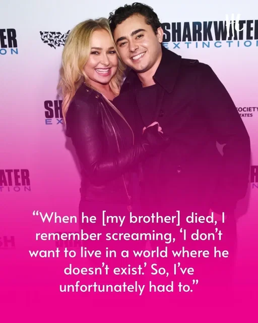 During her emotional interview with Jay Shetty, Hayden Panettiere reflected on the tragic loss of her younger brother, Jansen Panettiere, who died at the age of 28 from an enlarged heart and aortic valve complications. While pointing out that, as his older sister, her “job” was always to protect Jansen, Hayden tearfully remembered saying, “I don’t want to live in a world where he doesn’t exist.”  (📸: Getty Images) 