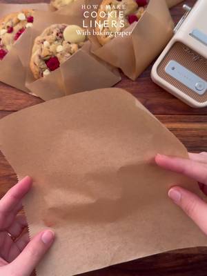 To get perfectly shaped cookie liners or cookie cases cut individual squares of baking paper measuring 16cm × 16cm, then simply follow the folding and pressing steps shown in the reel A little label makes it feel extra special☺️ The @niimbot B21 Pro makes custom labels so easy for baking, gifting & organising. Use my code ‘cookwithshaaa’ to get 15% OFF 🤍, It works on all products, with no minimum purchase and no expiration. LINK IN BIO✨ #niimbot #niimbotb21pro #fyp #explorepage✨ #sticker 