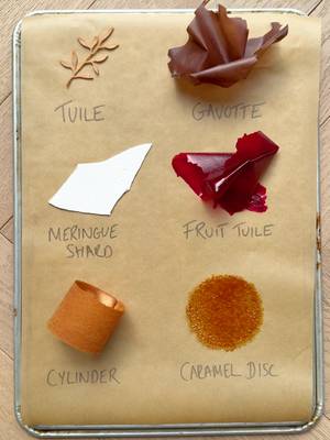 6 pastry garnishes you have to try! Recipes are free on my website #baking #pastry