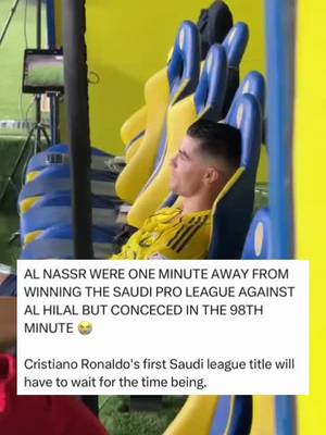 Devastating end for Cristiano Ronaldo. 💔 (Via ali_allabdah/X) #cristianoronaldo #ronaldo #Soccer #football #sports 