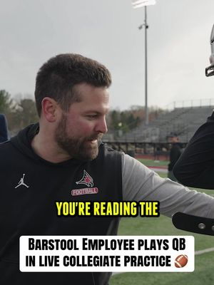 Barstool employee Marty Mush plays Live college football practice 🏈 #nfl #CollegeFootball #qb 