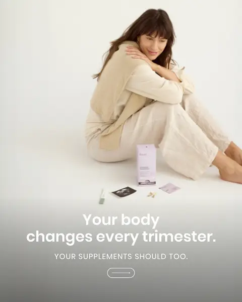 Your body's on a 9-month journey. Your prenatals should come along for the ride. 🤍✨