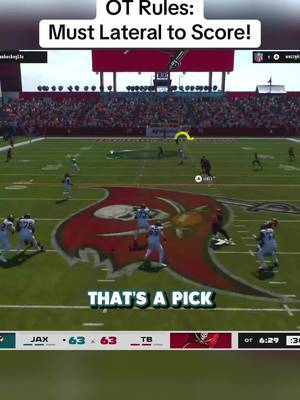 Overtime Rules: Must lateral to score in Madden! #madden #madden26 #gaming #thegoosetv #fyp 