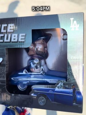 The whole city showed up for the Ice Cube bobblehead #IceCube #Dodgers #BobbleheadNight #DodgerStadium #mlbcollectibles 