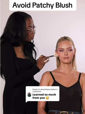 Replying to @dominique.baker Here’s what to do for the perfect blush!  No muddy or patchy blush here hunnies 😭  Let me know if this helps & let me know how it goes ✨ #patchymakeuptips #makeupwithjaleesa #blushtrend #makeup #makeuphack   