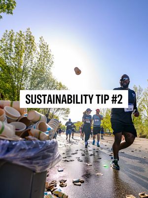 Sustainability Tip #2 - practice good cup and gel etiquette on-course! Please help minimize waste on-course by aiming for the waste bins at each aid station If you’re still finishing your drink or gel, carry it with you — there’s always another station coming up. Dropping things along the course adds up fast. It also means extra cleanup for our volunteers! Help us keep the roads clean! #calgarymarathon #runcalgary #morethanrun #greenathlete
