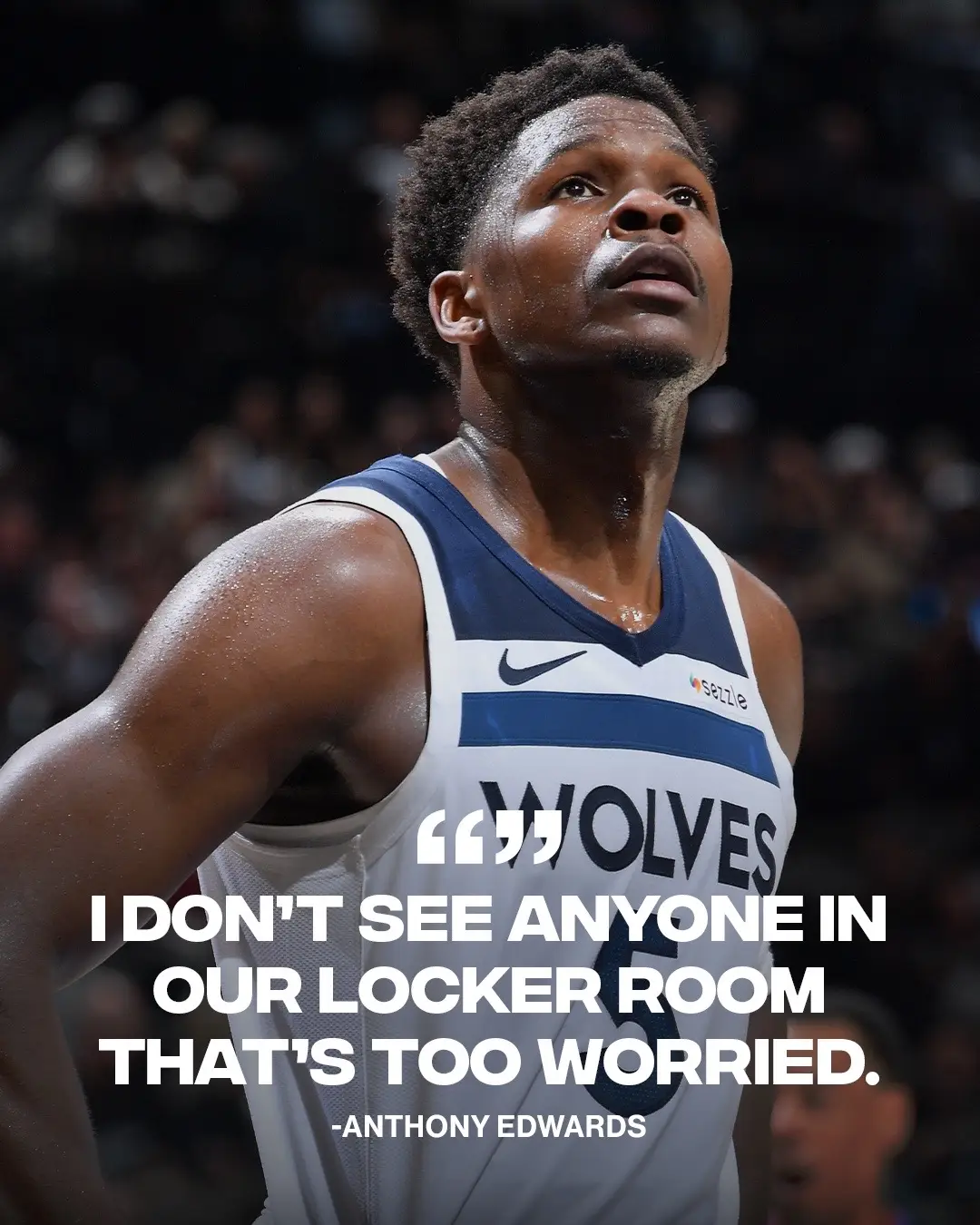 Ant-Man says the T-Wolves ain’t too worried about being down 3-2 in the series 👀 (via @Anthony Edwards) 