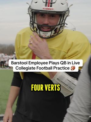 Barstool Employee Marty Mush Plays QB for Collegiate Football Team in live practice 🏈 #nfl #CollegeFootball #qb 