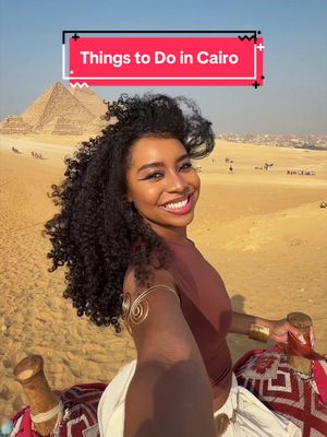 Looking for the best things to do in Cairo? 🇪🇬✨   This city is SO much more than just the pyramids. From exploring the iconic Pyramids of Giza and walking through ancient tombs, to seeing King Tut’s treasures at the Grand Egyptian Museum, Cairo feels like living inside a history book. But the real magic is in the energy of the city itself. 🏺🌍 Wander through Khan El Khalili market, visit the ancient Step Pyramid of Saqqara, admire the stunning mosques at the Citadel, and don’t leave without getting your name written in hieroglyphics on a gold cartouche. ✨ Cairo can feel overwhelming at first - loud, chaotic, nonstop - but once you lean into it, it becomes unforgettable. ❤️ Save this for your Cairo itinerary & Egypt bucket list 📌   Follow for more Egypt travel tips, hidden gems, and travel guides ✈️ #Cairo #cairothingstodo #CairoEgypt #Egypt #traveltok 