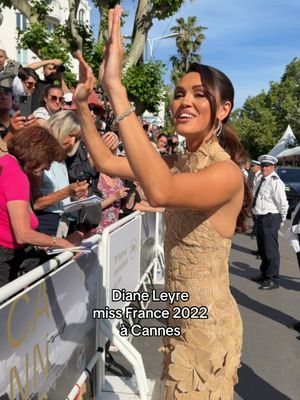 Miss France 2022, Diane Leyre, sur le tapis rouge cannois #cannes2026 #onregardequoi #redcarpet